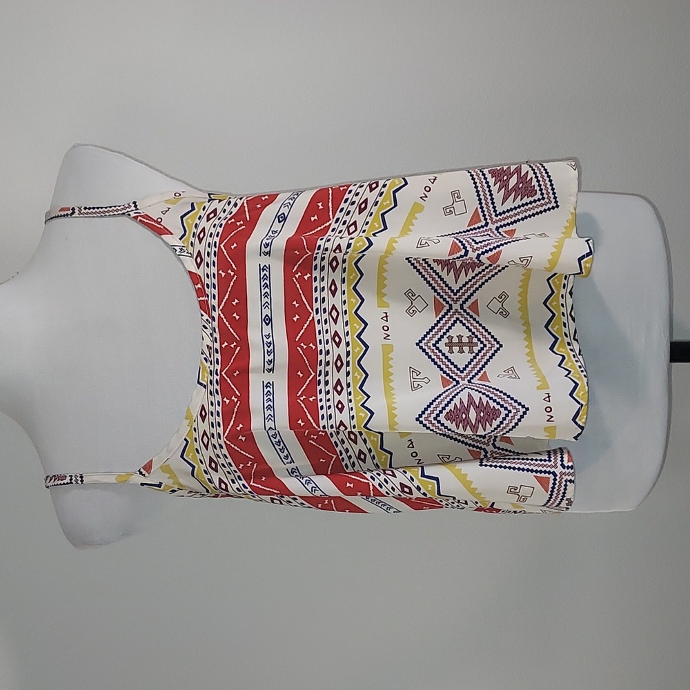 Poetry Bohemian Geometric Tribal Inspired Cropped Tank Top Size Small